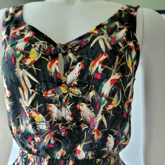 Material Girl Petite Bird Pattern Romper - Picture 4 of 10